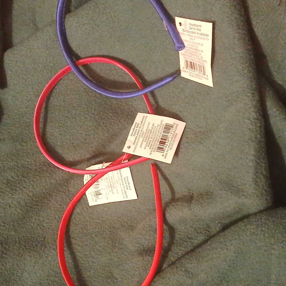 3 piece hair Barretts blue,pink,and red